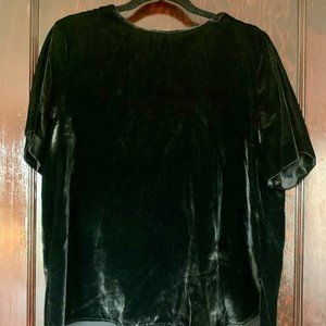 Vintage H by Halston Velvet T-Shirt Blouse